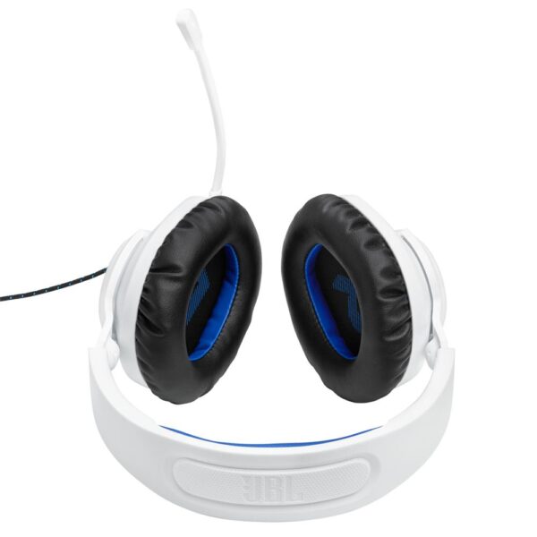 JBL Quantum 100 Beyaz-Mavi Play Station Gaming Kulak Üstü Kulaklık - Görsel 5
