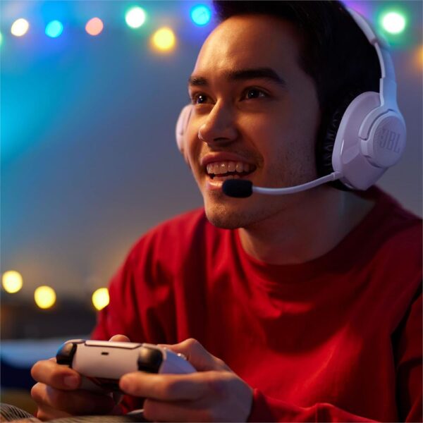 JBL Quantum 360W Beyaz-Mavi Play Station Kablosuz Kulak Üstü Gaming Kulaklık - Görsel 6