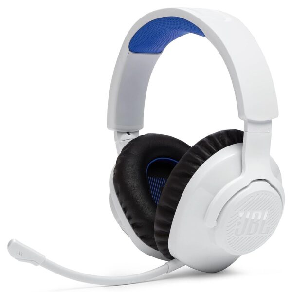 JBL Quantum 360W Beyaz-Mavi Play Station Kablosuz Kulak Üstü Gaming Kulaklık