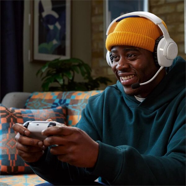JBL Quantum 360W Beyaz-Mavi Play Station Kablosuz Kulak Üstü Gaming Kulaklık - Görsel 8