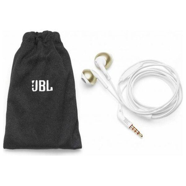 JBL T205 Beyaz-Altın Kablolu Kulak İçi Kulaklık - Görsel 5