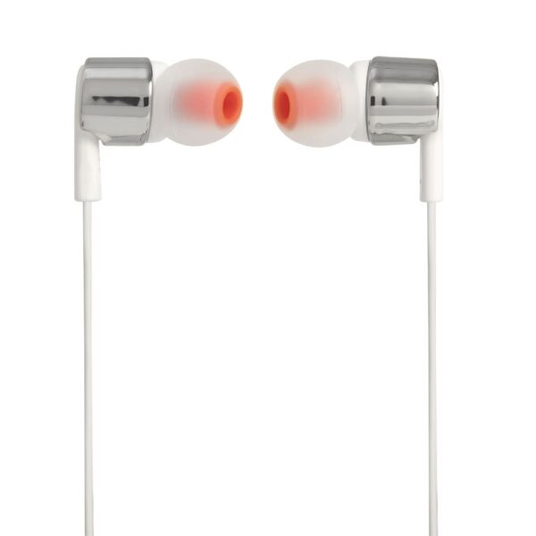 JBL T210 Beyaz-Gümüş Kablolu Kulak İçi Kulaklık - Görsel 4