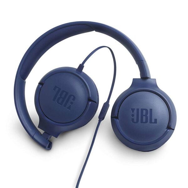 JBL TUNE T500 Mavi Kablolu Kulak Üstü Kulaklık - Görsel 4