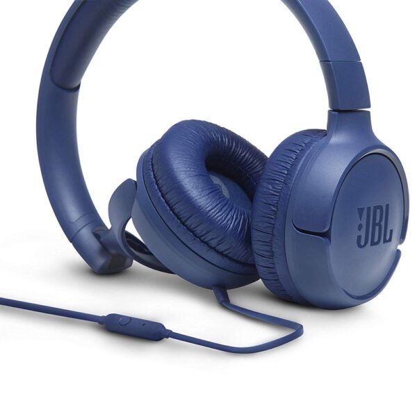 JBL TUNE T500 Mavi Kablolu Kulak Üstü Kulaklık - Görsel 5