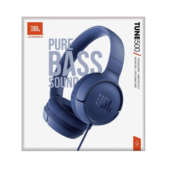 JBL TUNE T500 Mavi Kablolu Kulak Üstü Kulaklık - Görsel 7