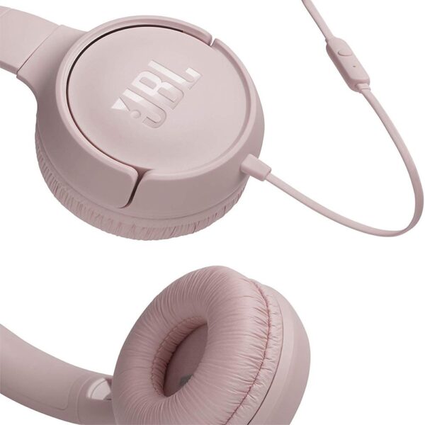 JBL TUNE T500 Pembe Kablolu Kulak Üstü Kulaklık - Görsel 3