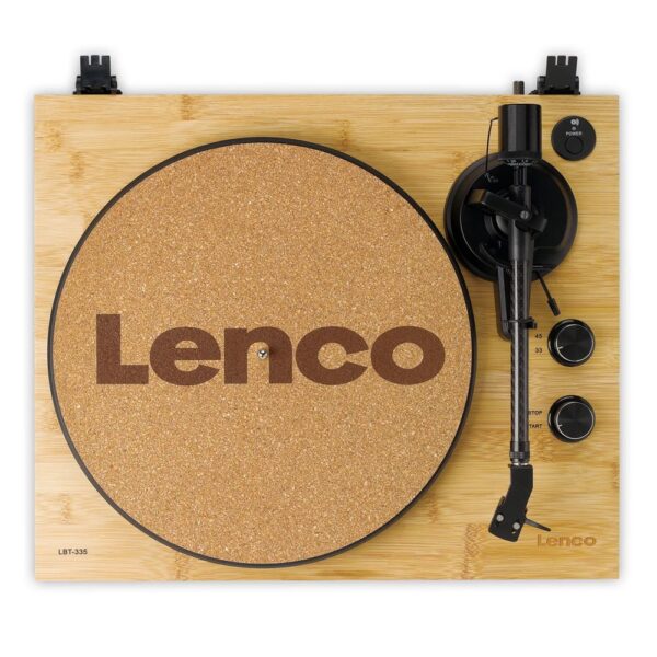 Lenco LBT-335BA Bambu Gövdeli Bluetoothlu Ortofon 2M Kırmızı Kartuşlu Pikap Plak Çalar - Görsel 8