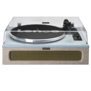 Lenco LS-440BUBG Mavi Kumaş Dahili Hoparlörlü Bluetooth Pikap - Görsel 4