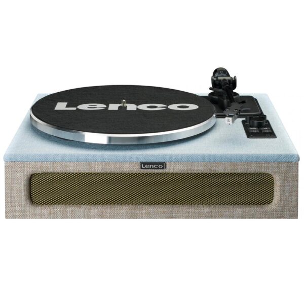 Lenco LS-440BUBG Mavi Kumaş Dahili Hoparlörlü Bluetooth Pikap - Görsel 5