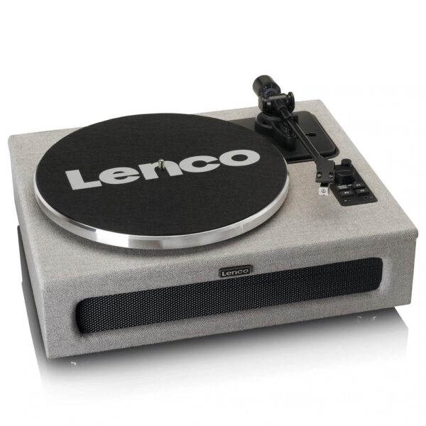 Lenco LS-440GY Gri Kumaş Dahili Hoparlörlü Bluetooth Pikap - Görsel 2