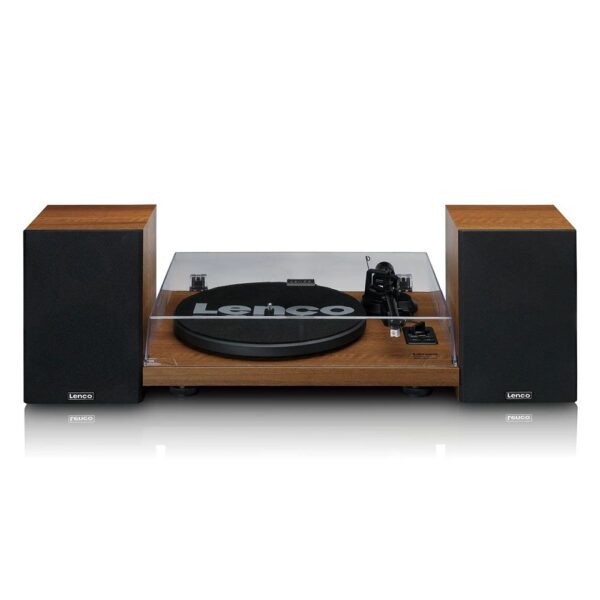 Lenco LS-480WD Ahşap Harici Hoparlörlü Bluetooth Pikap-LS-480WD - Görsel 3