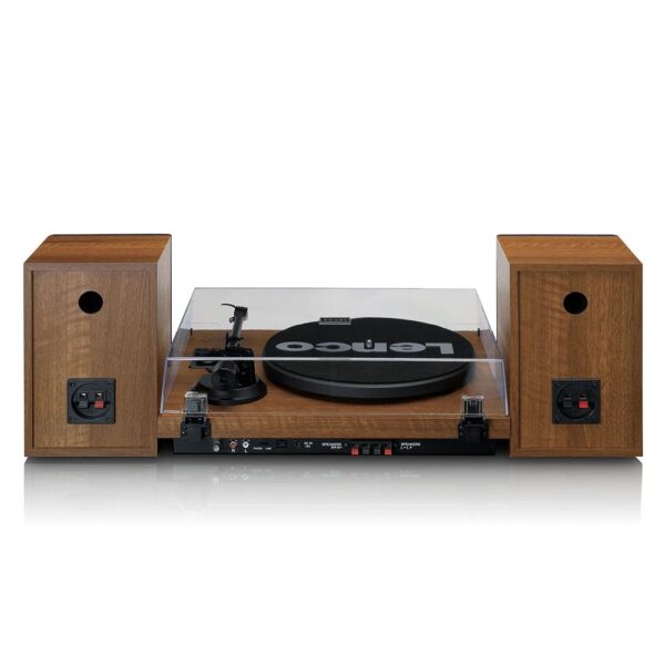 Lenco LS-480WD Ahşap Harici Hoparlörlü Bluetooth Pikap-LS-480WD - Görsel 4