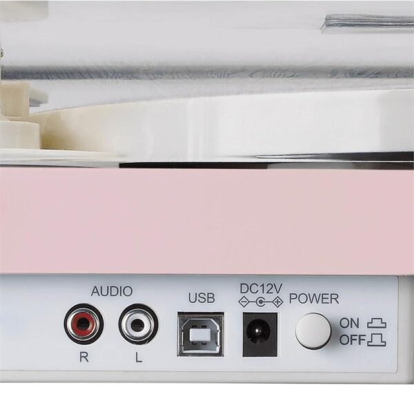 Lenco LS-50 Pembe Dahili Hoparlörlü Pikap - Görsel 4