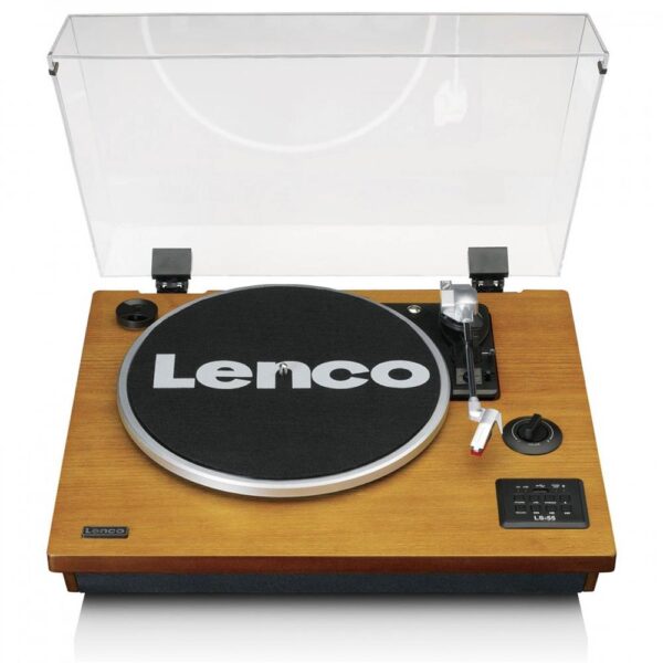 Lenco LS-55 Ahşap Dahili Hoparlörlü Bluetooth Pikap - Görsel 2