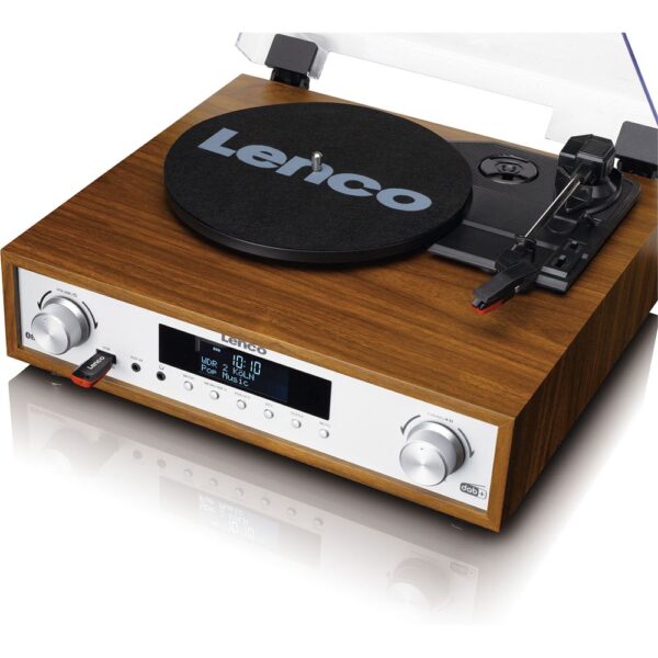 Lenco MC-160WD Ahşap Bluetooth Fm Radyo Özellikli Stereo Hoparlörlü Hifi Pikap-MC-160WD - Görsel 7