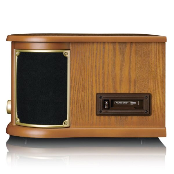 Lenco TCD-2551WD Ahşap Retro Bluetooth USB FM Radyo CD Kaset Özellikli Pikap Plak Çalar - Görsel 6