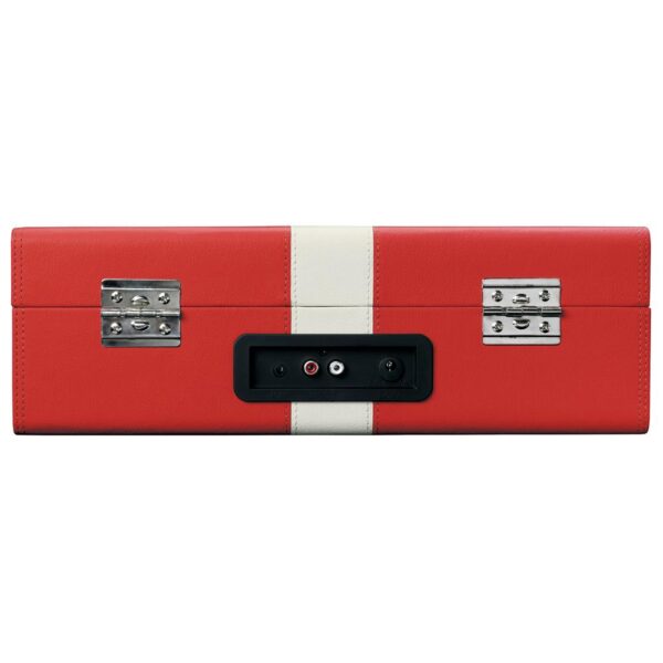 Lenco TT-110RDWH Kırmızı Beyaz Dahili Hoparlörlü Bluetooth Çantalı Pikap - Görsel 5