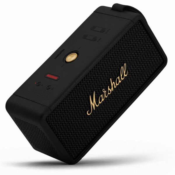Marshall Middleton Black and Brass Bluetooth Hoparlör - Görsel 3