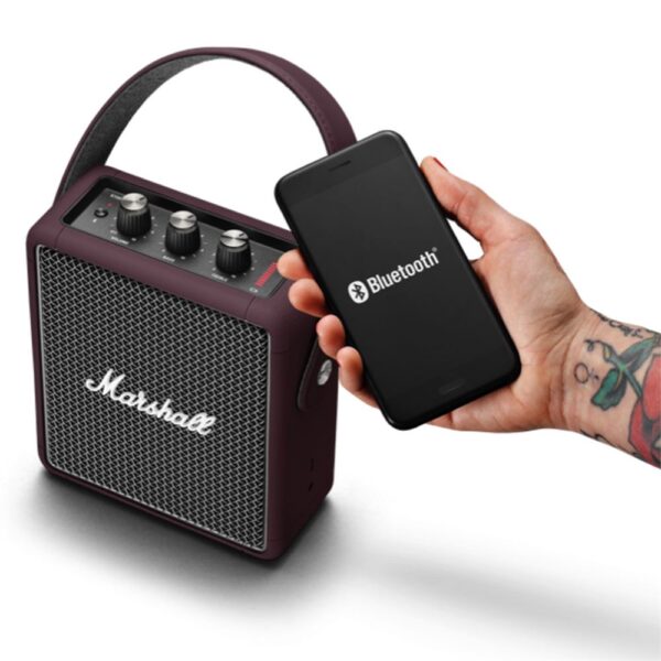 Marshall Stockwell II Black and Brass Bluetooth Hoparlör - Görsel 3