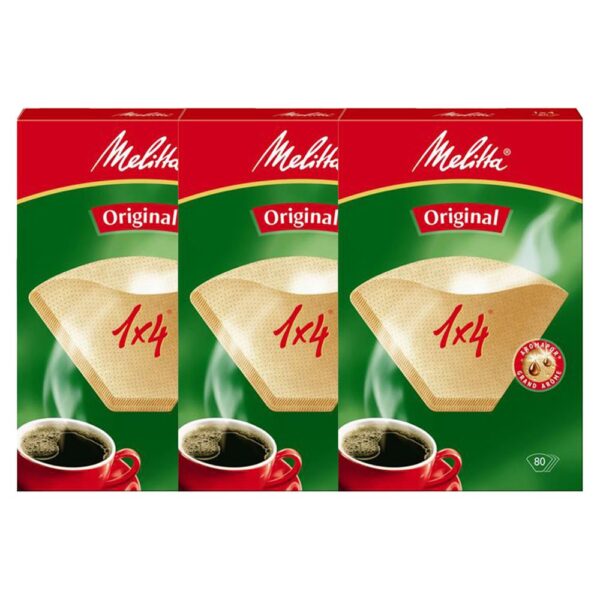 Melitta Classic Brown Filtre Kağıdı 1X4/80'li 3'lü Paket 240 Adet