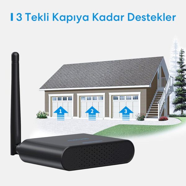 Meross Wi-Fi Uzaktan Kontrollü Akıllı 3 Garaj Kapısı Kontrollü Anahtar - Görsel 3
