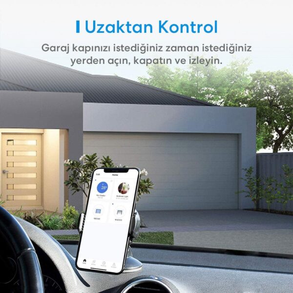 Meross Wi-Fi Uzaktan Kontrollü Akıllı 3 Garaj Kapısı Kontrollü Anahtar - Görsel 8