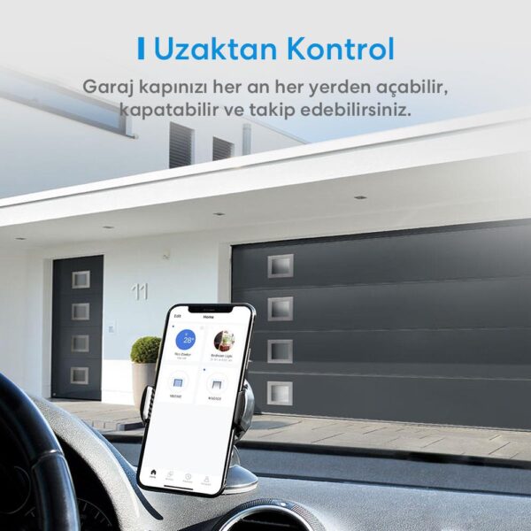 Meross Wi-Fi Uzaktan Kontrollü Akıllı Garaj Kapısı Anahtarı - Görsel 2