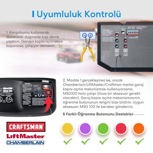 Meross Wi-Fi Uzaktan Kontrollü Akıllı Garaj Kapısı Anahtarı - Görsel 8