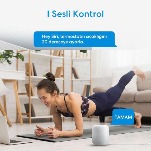 Meross Wi-Fi Uzaktan Kontrollü Akıllı HUB ve 5 Adet Termostat Vana Seti - Görsel 5