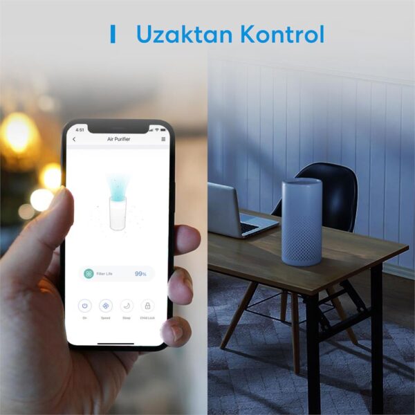 Meross Wi-Fi Uzaktan Kontrollü Akıllı Hava Temizleyici - Görsel 5