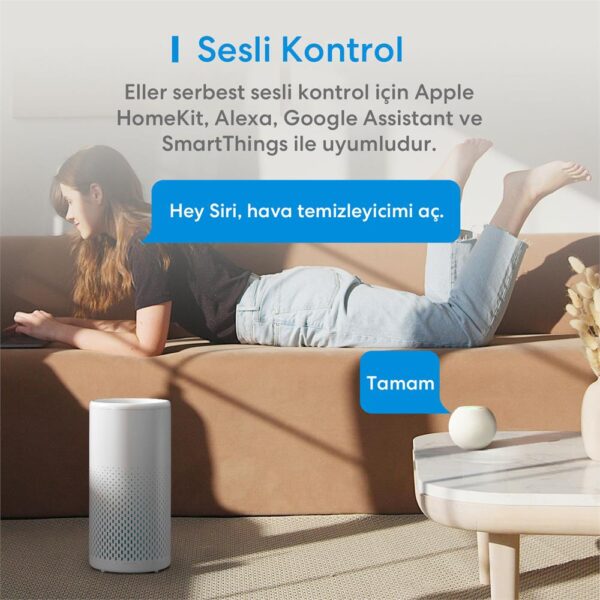 Meross Wi-Fi Uzaktan Kontrollü Akıllı Hava Temizleyici - Görsel 7