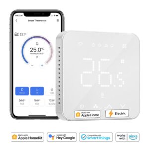 Meross Wi-Fi Uzaktan Kontrollü Yerden Isıtmalı Elektrik Bağlantılı Akıllı Termostat