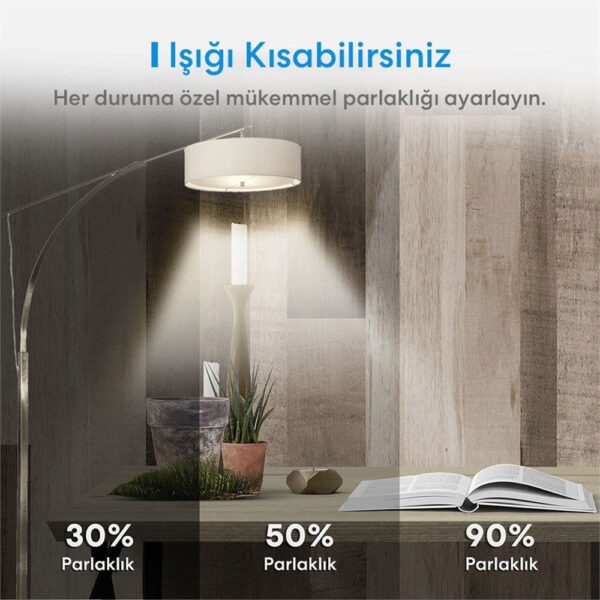 Meross Wifi Uzaktan Kontrollü 810L/60W Filament Led Ampul Sarı Işık - Görsel 4