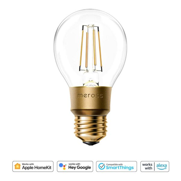 Meross Wifi Uzaktan Kontrollü 810L/60W Filament Led Ampul Sarı Işık