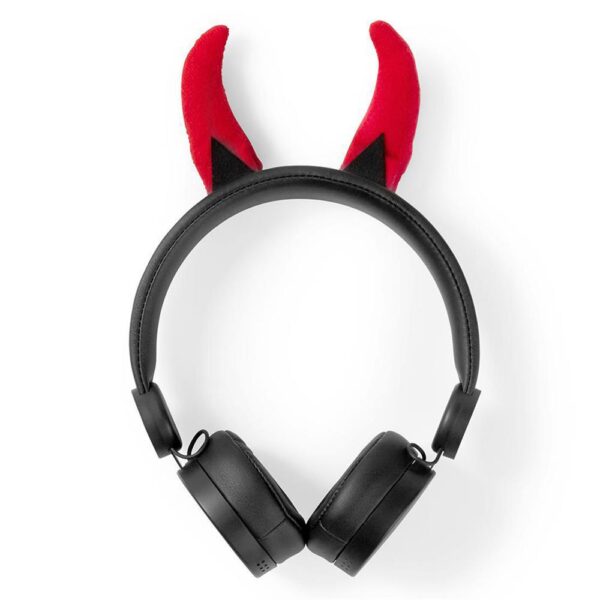 Nedis Danny Devil Siyah Çıkarılabilir Aksesuarlı Kulak Üstü Çocuk Kulaklığı - Görsel 2