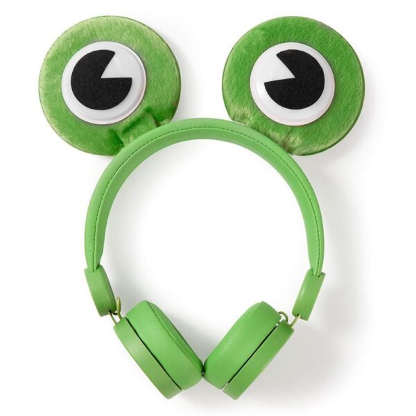 Nedis Freddy Frog Yeşil Çıkarılabilir Aksesuarlı Kulak Üstü Çocuk Kulaklığı - Görsel 3