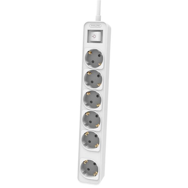 Philips CHP2164WB Beyaz Çocuk Korumalı 6'lı Priz 3m - Görsel 2