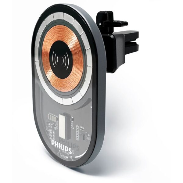 Philips DLK3534Q USB-C Girişli 15W Araç içi Magsafe Kablosuz Hızlı Şarj Cihazı