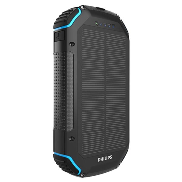 Philips DLP7725N 10.000mAH 2xUSB-A ve 2xUSB-C Girişli Güneş Enerjili Fener Özellikli Powerbank