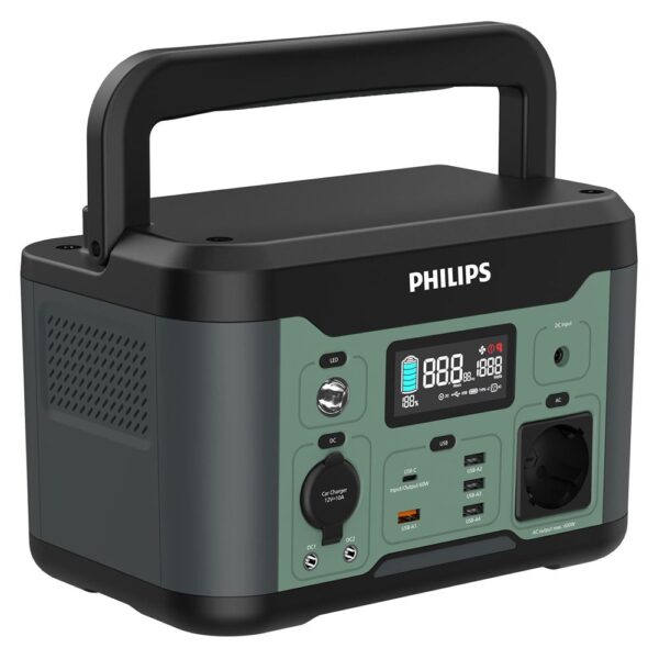 Philips DLP8093CB Siyah AC DC Çıkışlı Taşınabilir Güç Kaynağı 600W