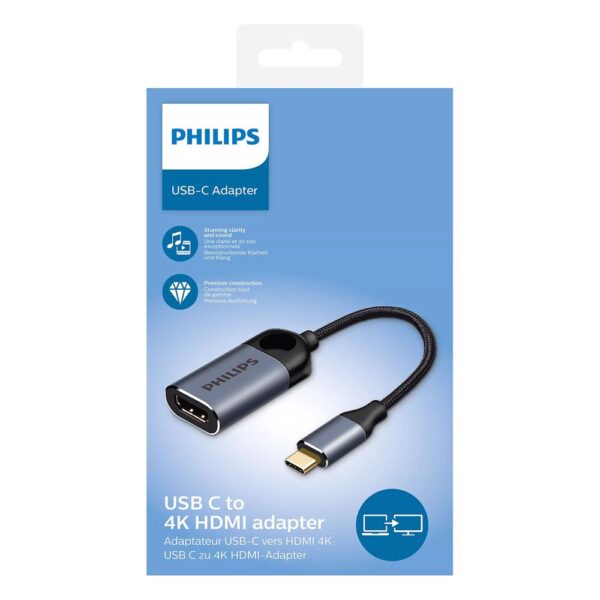 Philips SWV6001 USB-C to HDMI Adaptörü 15cm-SWV6001/00 - Görsel 2