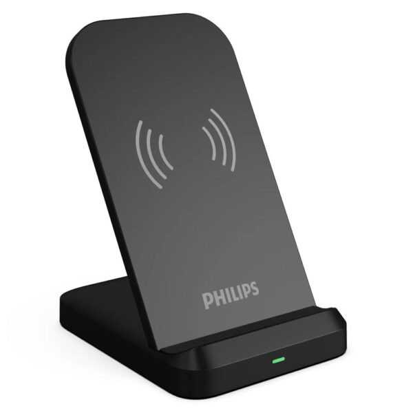 Philips Siyah 15W Kablosuz Dikey Hızlı Şarj Standı ve USB-A ve USB-C 20W PD Hızlı Şarj Adaptörü-DLP4326CB-DLP9212 - Görsel 2