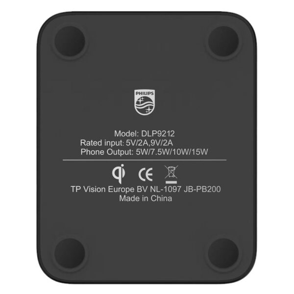 Philips Siyah 15W Kablosuz Dikey Hızlı Şarj Standı ve USB-A ve USB-C 20W PD Hızlı Şarj Adaptörü-DLP4326CB-DLP9212 - Görsel 4