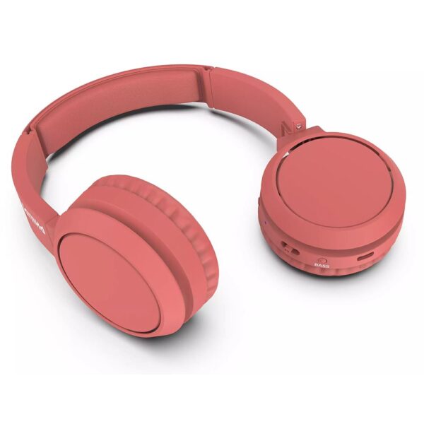 Philips TAH4205RD Kırmızı Mikrofonlu Kablosuz Kulak Üstü Kulaklık - Görsel 4