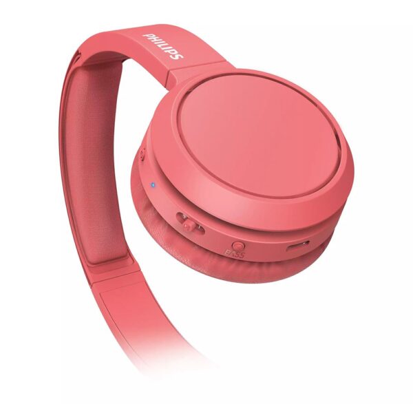 Philips TAH4205RD Kırmızı Mikrofonlu Kablosuz Kulak Üstü Kulaklık - Görsel 5