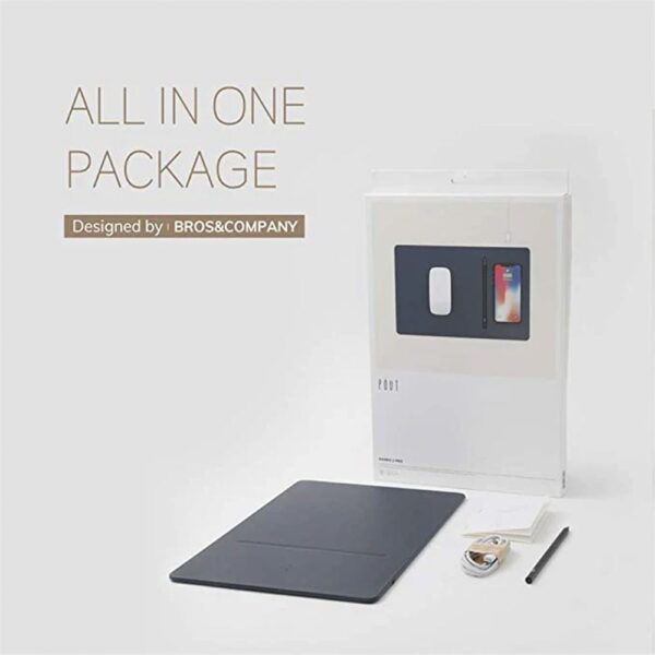 Pout Hands III Pro Gece Mavisi Wireless Hızlı Şarj Özellikli Mouse Pad - Görsel 7