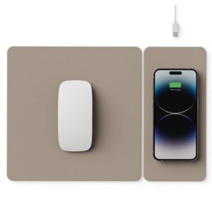 Pout Hands III Split Krem Wireless Şarjlı Telefon Bölümü Ayrılabilir Mouse Pad