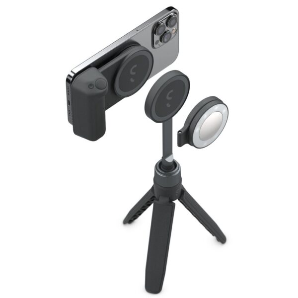 ShiftCam SnapGrip Siyah Magsafe Powerbank Özellikli Fotoğraf ve Video Vlog Çekim Seti