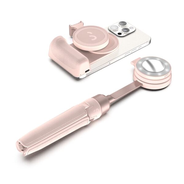ShiftCam SnapGrip Toz Pembe Magsafe Powerbank Özellikli Fotoğraf ve Video Vlog Combo Çekim Seti - Görsel 2