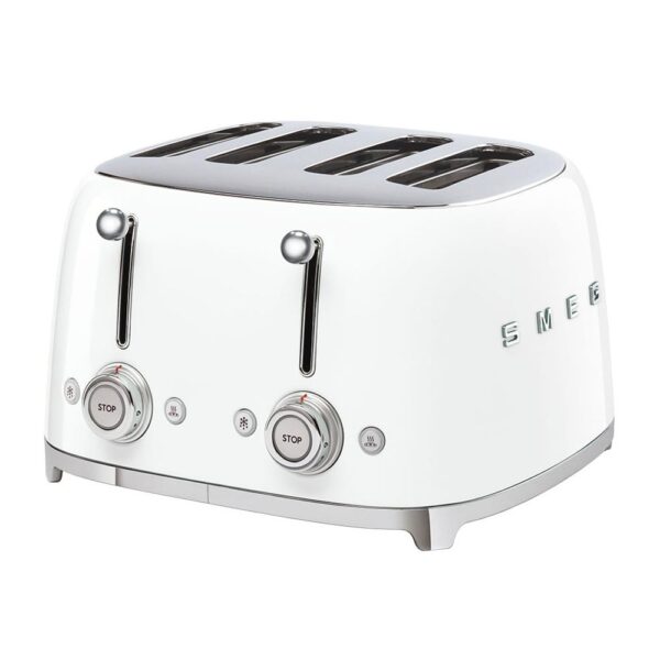 Smeg 1x4 Beyaz Ekmek Kızartma Makinesi